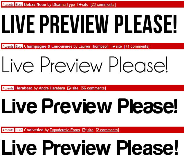 dafont text preview