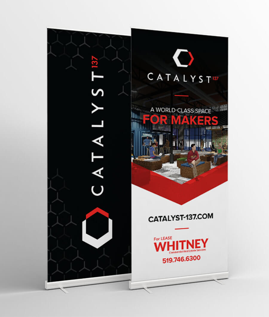 Catalyst137 stand-up banners