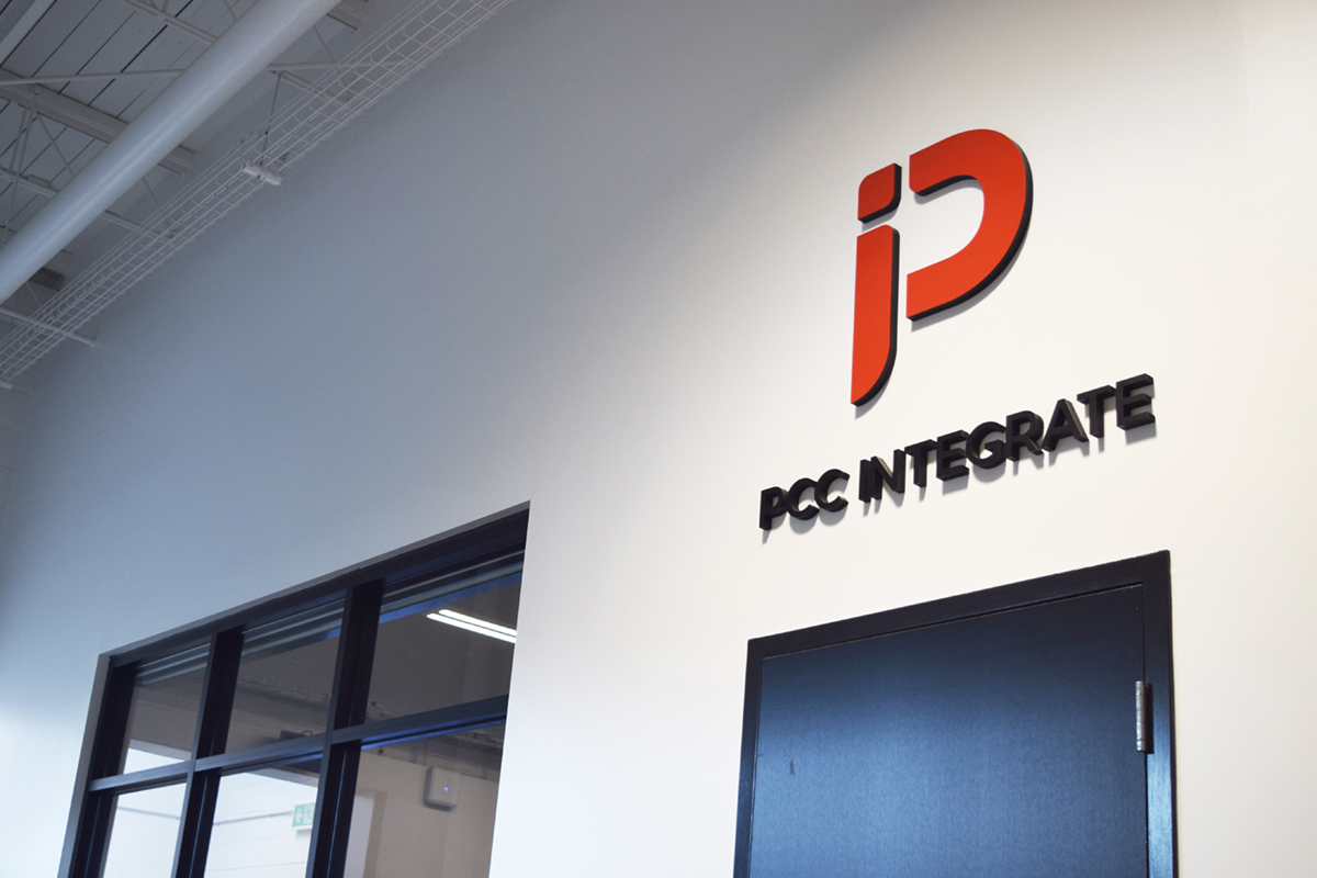 PCC Integrate signage with new logo