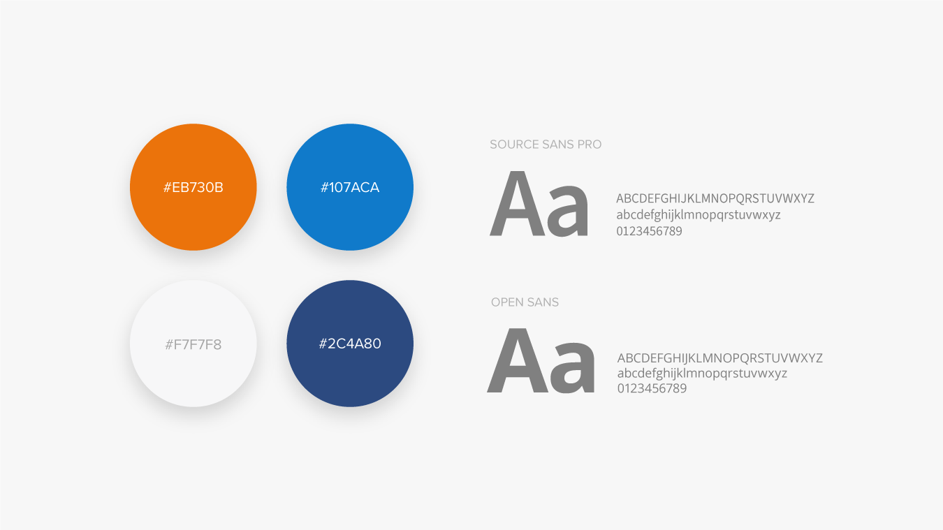 InFlight fonts and colours