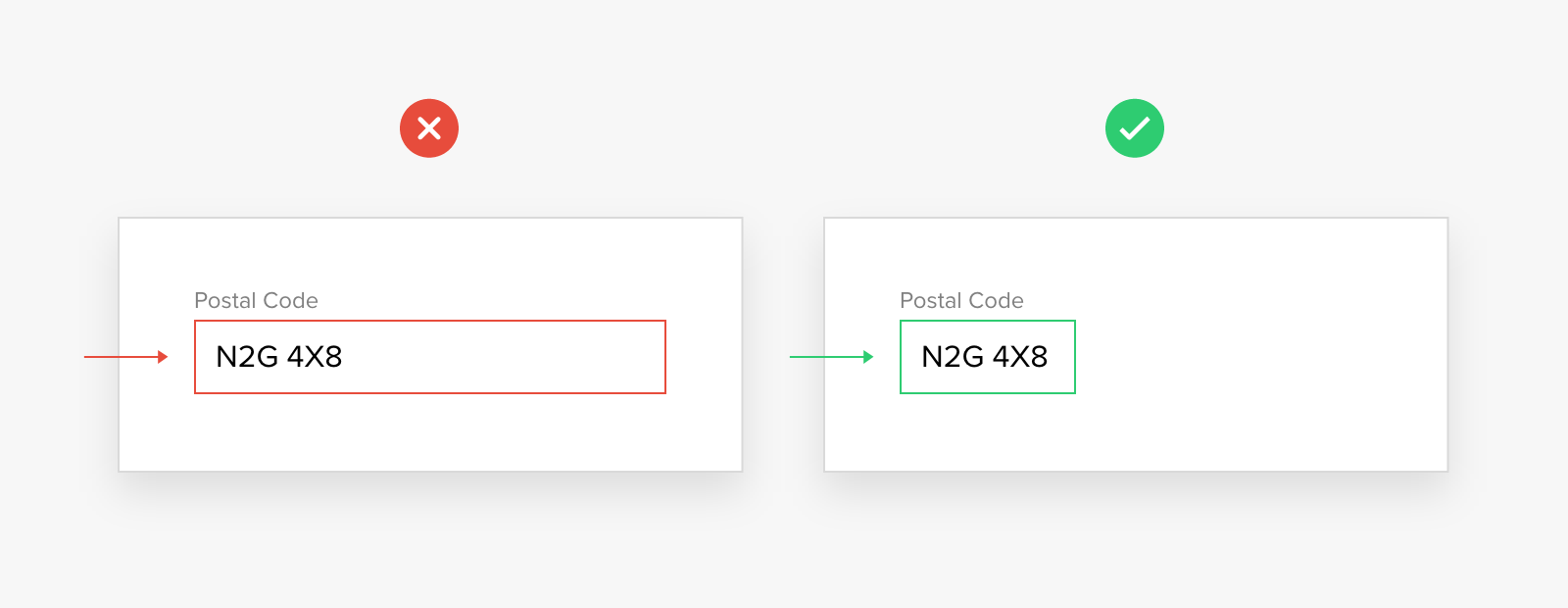 Form best practices: Use intuitive field lengths