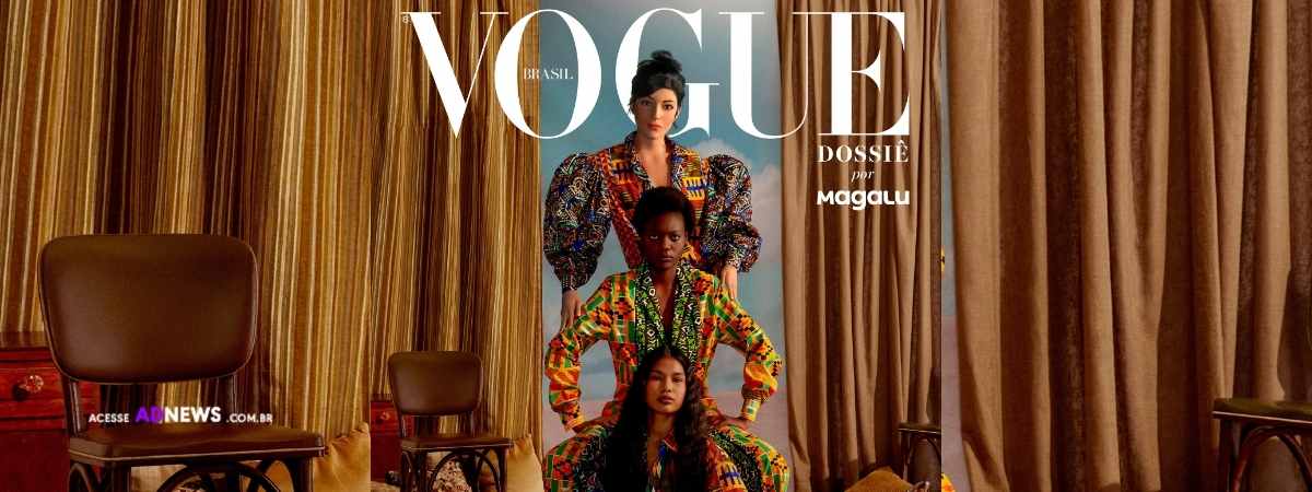 Lu do Magalu (top) on the cover of Vogue Brazil. Source: https://adnews.com.br/lu-do-magalu-e-capa-da-revista-vogue-brasil/
