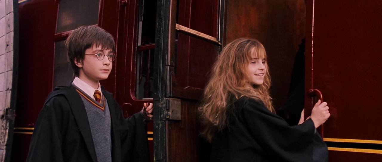 Screenshot of Harry Potter and Hermione Granger.