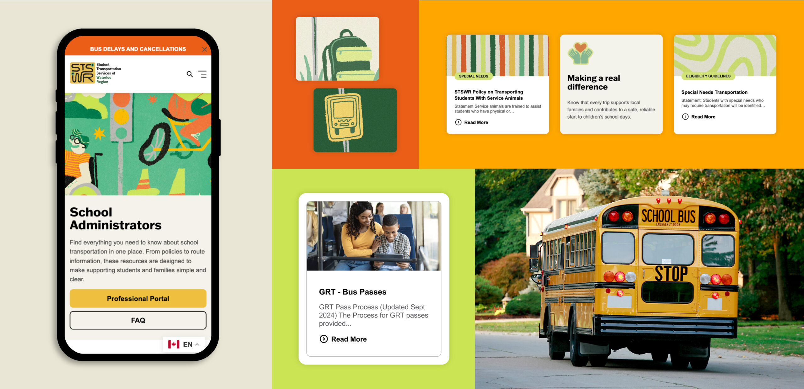 STSWR website card design